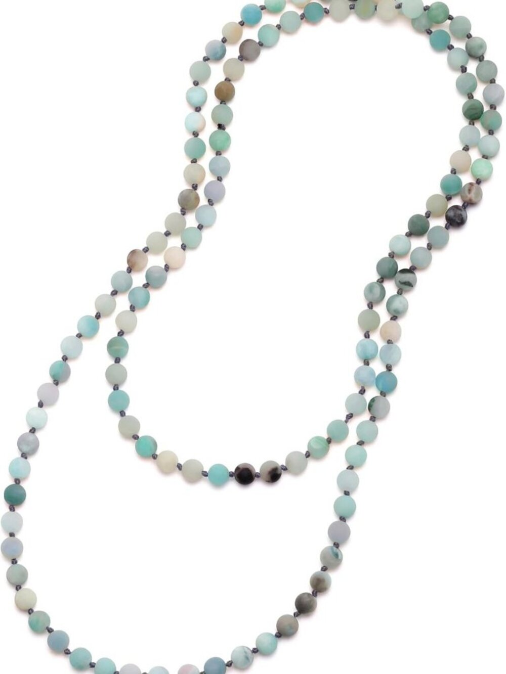 Handmade 8mm Amazonite & Turquoise Beaded Necklace & Wrap Bracelet for Women